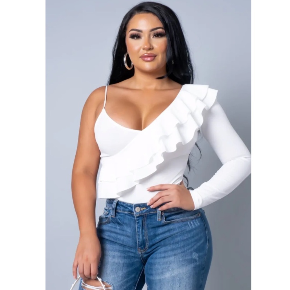 Posh Night Out One Shoulder Bodysuit